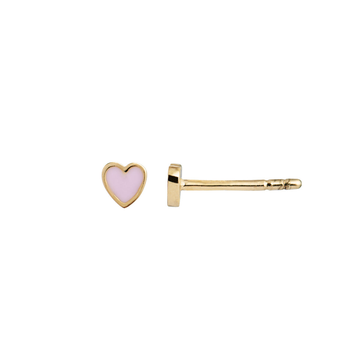 Stine A Petit love heart - Guld/pink - Sælges enkeltvis - Bahne
